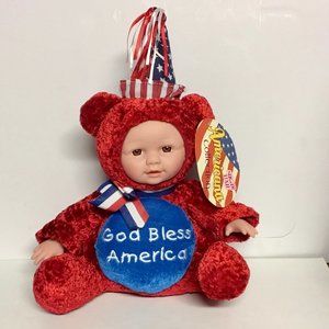 SUGARLOAF Kostume Kids Plush-GOD BLESS AMERICA Patriotic Costume Baby Doll